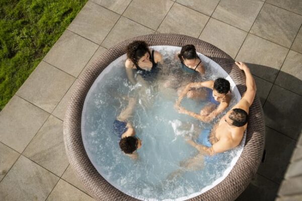 Spa gonflable LAY-Z ST MORITZ BESTWAY, 5/7 places, rond – Image 4