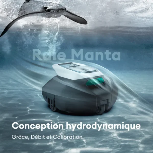 Robot Piscine Sans Fil PoolEco 10s ULTENIC – 90 min d’Autonomie % – Image 5