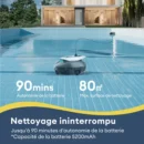 Robot Piscine Sans Fil PoolEco 10s ULTENIC – 90 min d’Autonomie %