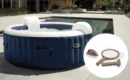 Pure Spa gonflable INTEX Blue Navy rond 6 places + Kit d'entretien